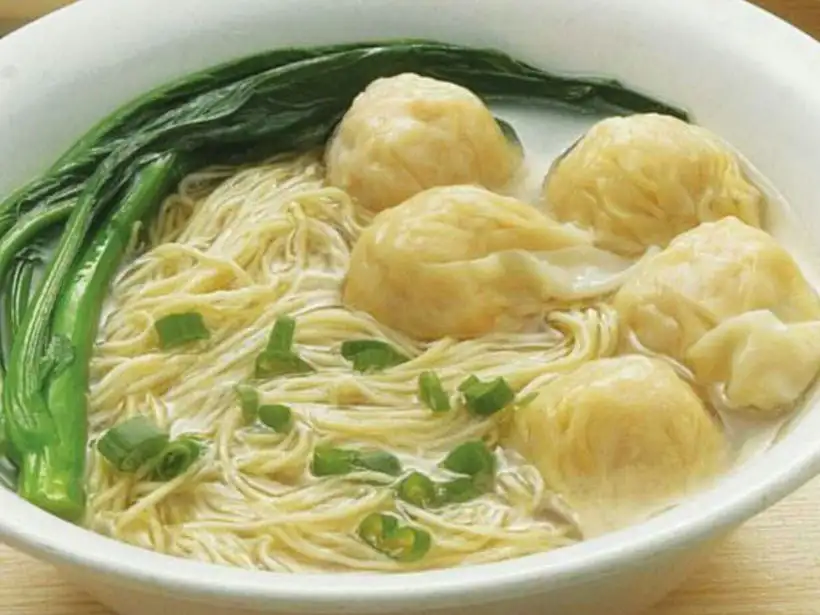 Shrimp wonton noodle soup